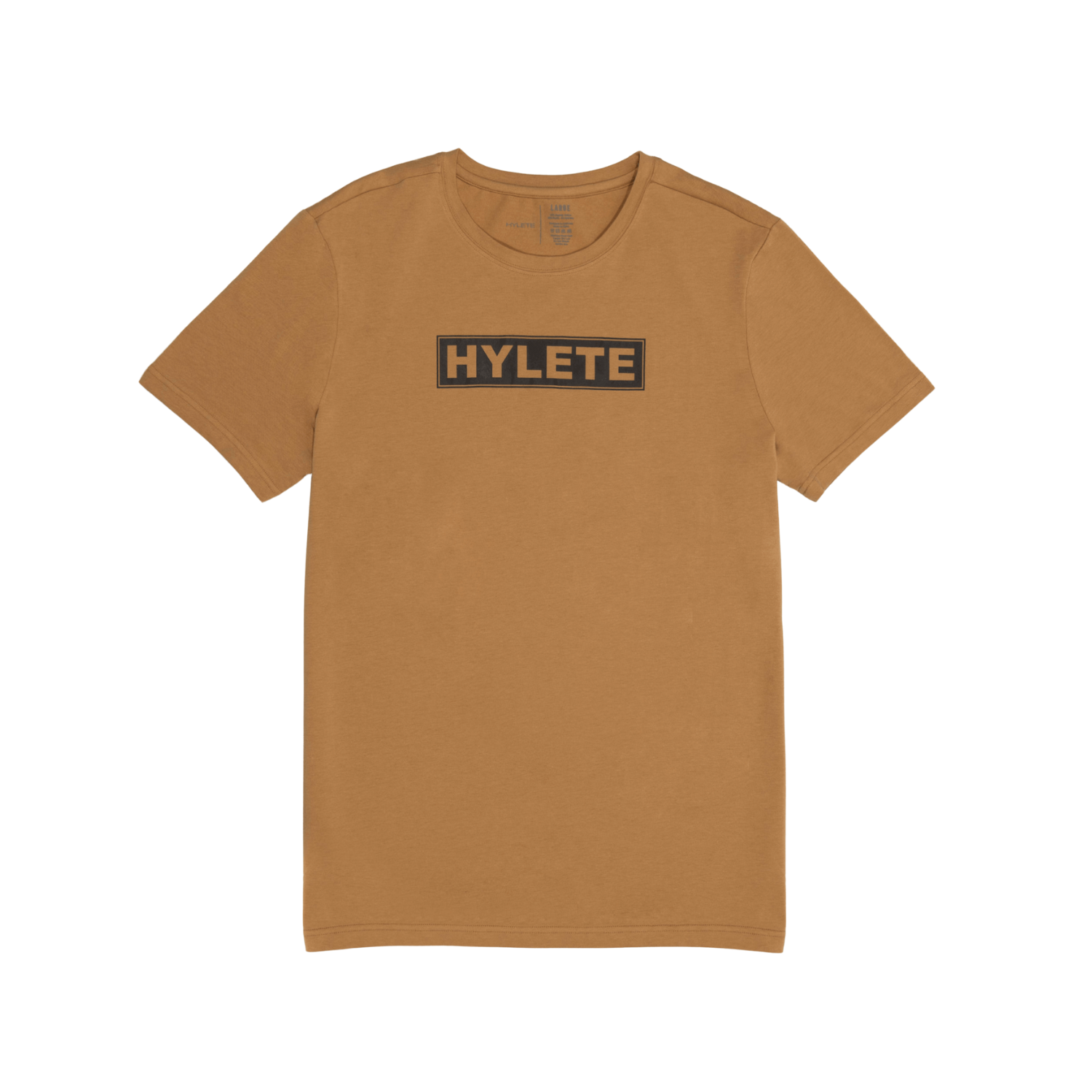 Block Logo HY-Blend Crew Tee Tan